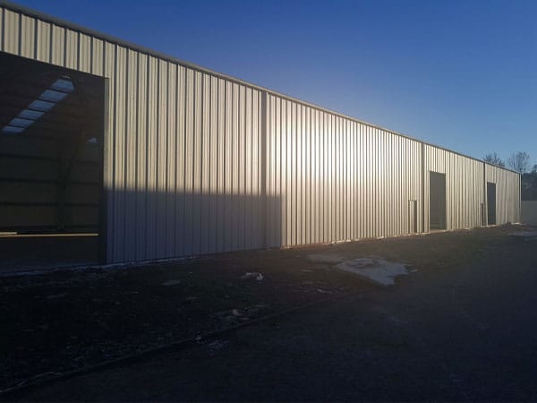 industrial steel portal frame building